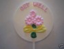 3543 Get Well Soon Chocolate or Hard Candy Lollipop Mold